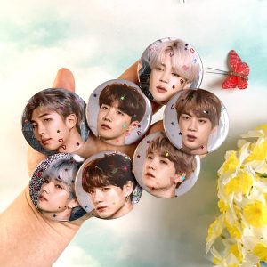 BTS K-pop fridge magnet set